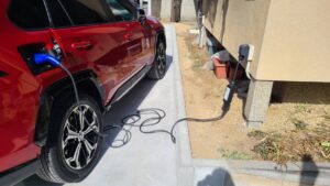 電気自動車の為の電気工事