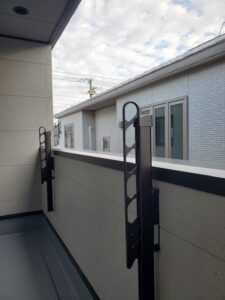 ベランダのお洗濯を便利に